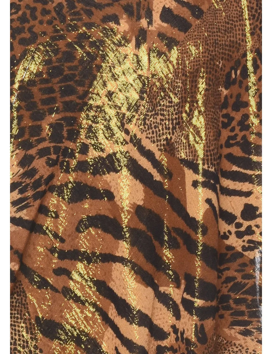 Animal Print Evening Poncho - XL