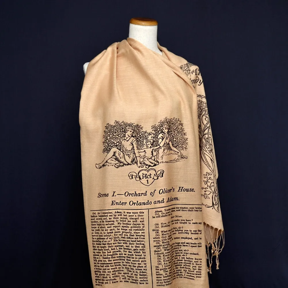 As You Like It by William Shakespeare Scarf/Shawl.