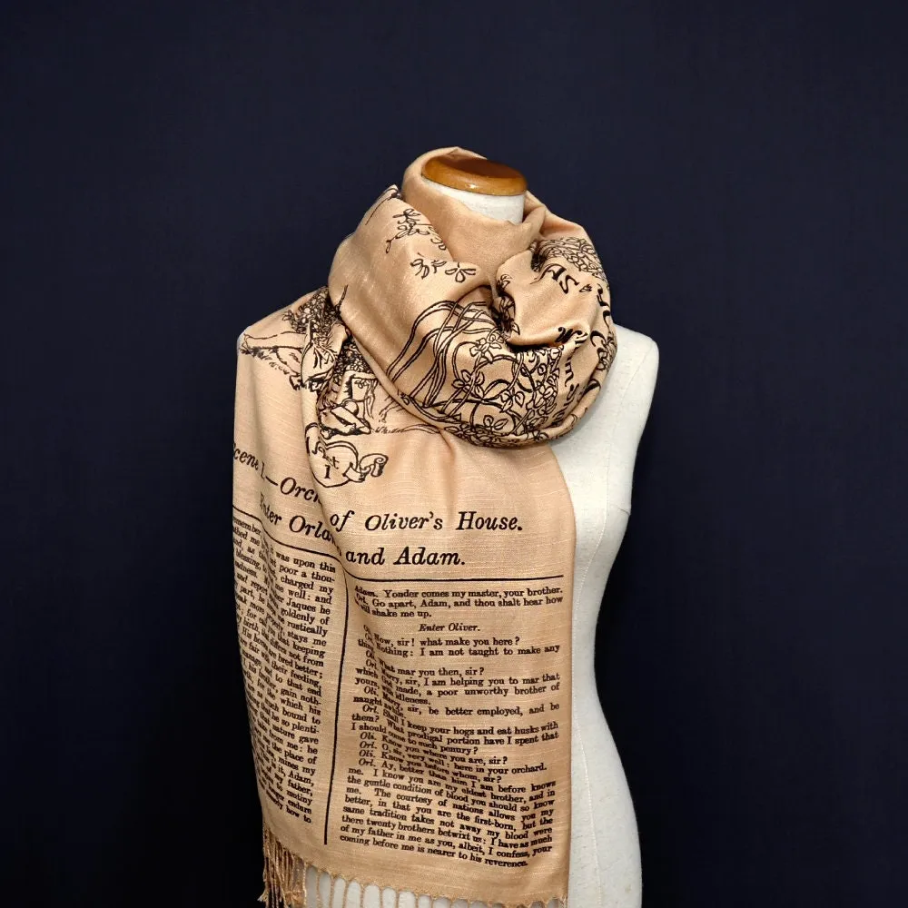 As You Like It by William Shakespeare Scarf/Shawl.