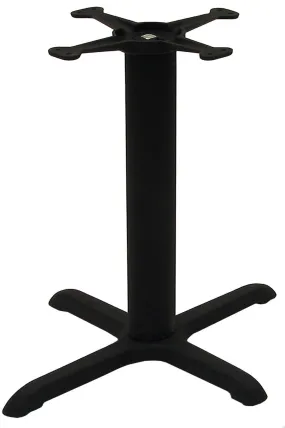 ATC B-Series Black Indoor Cast Iron Table Base with 13&quot; Spyder, 22&quot; L x 30&quot; W x 28&quot; H