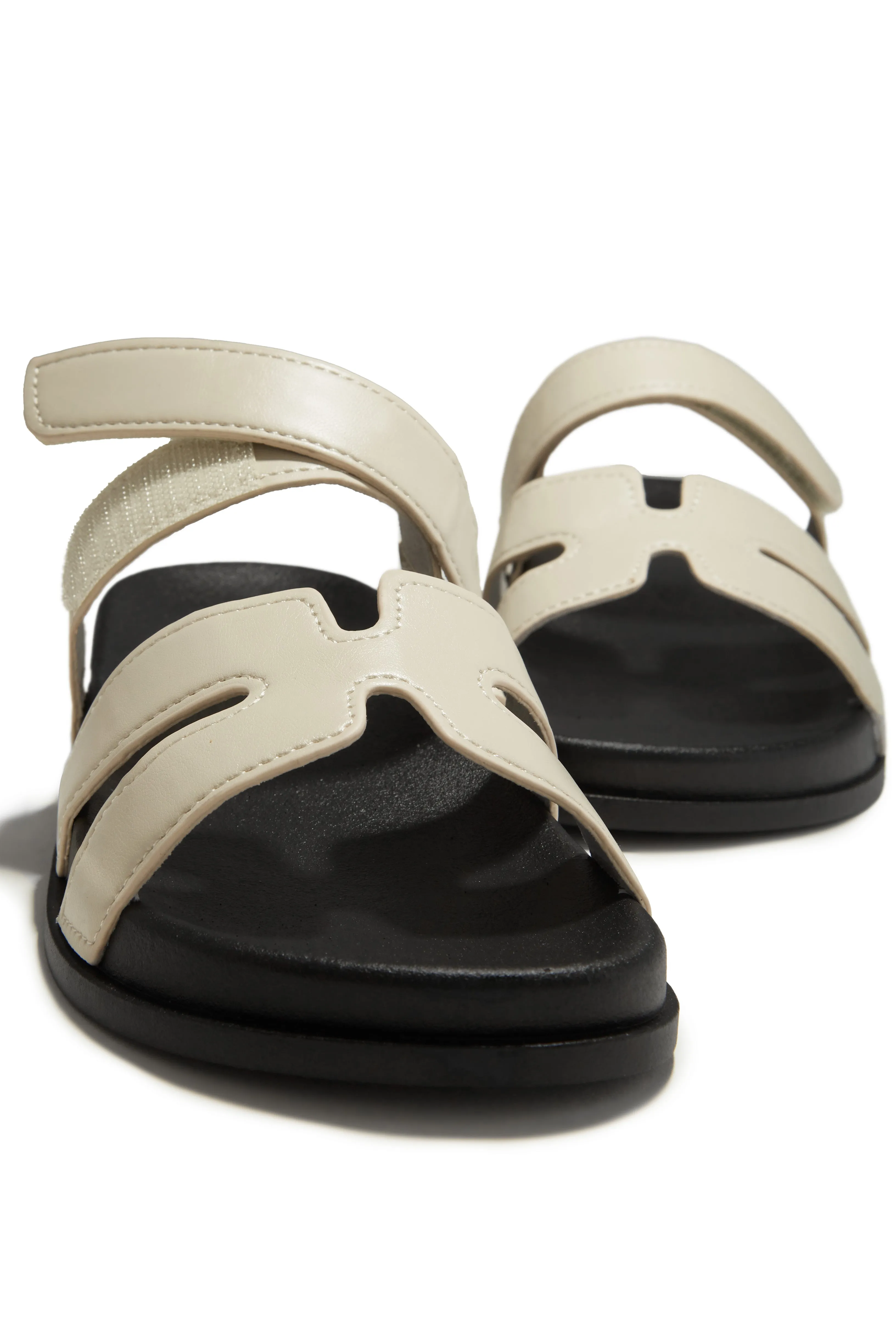 Baja Resort Chunky Slip On Sandals - Beige