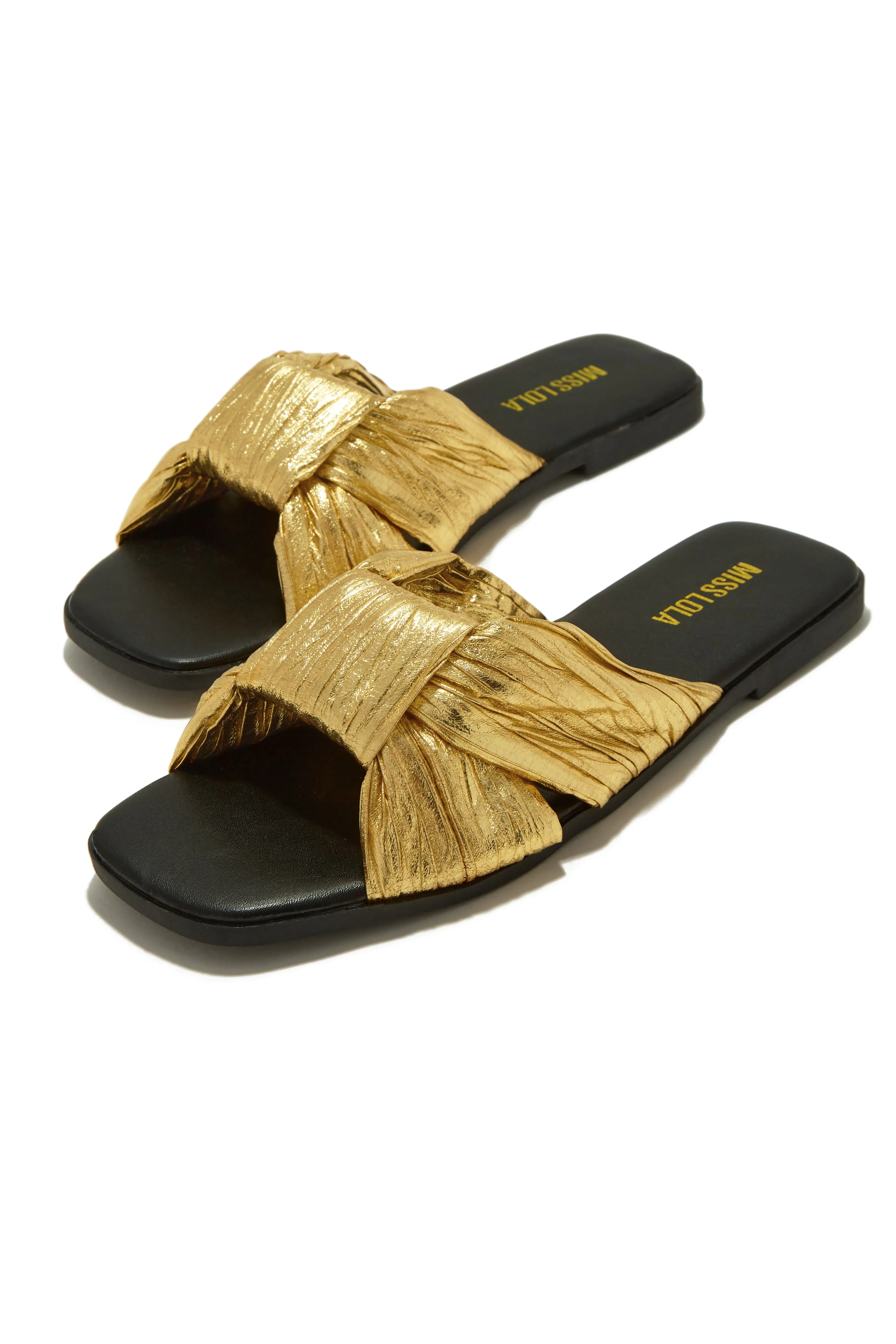 Bali Getaway Slip On Sandals - Gold