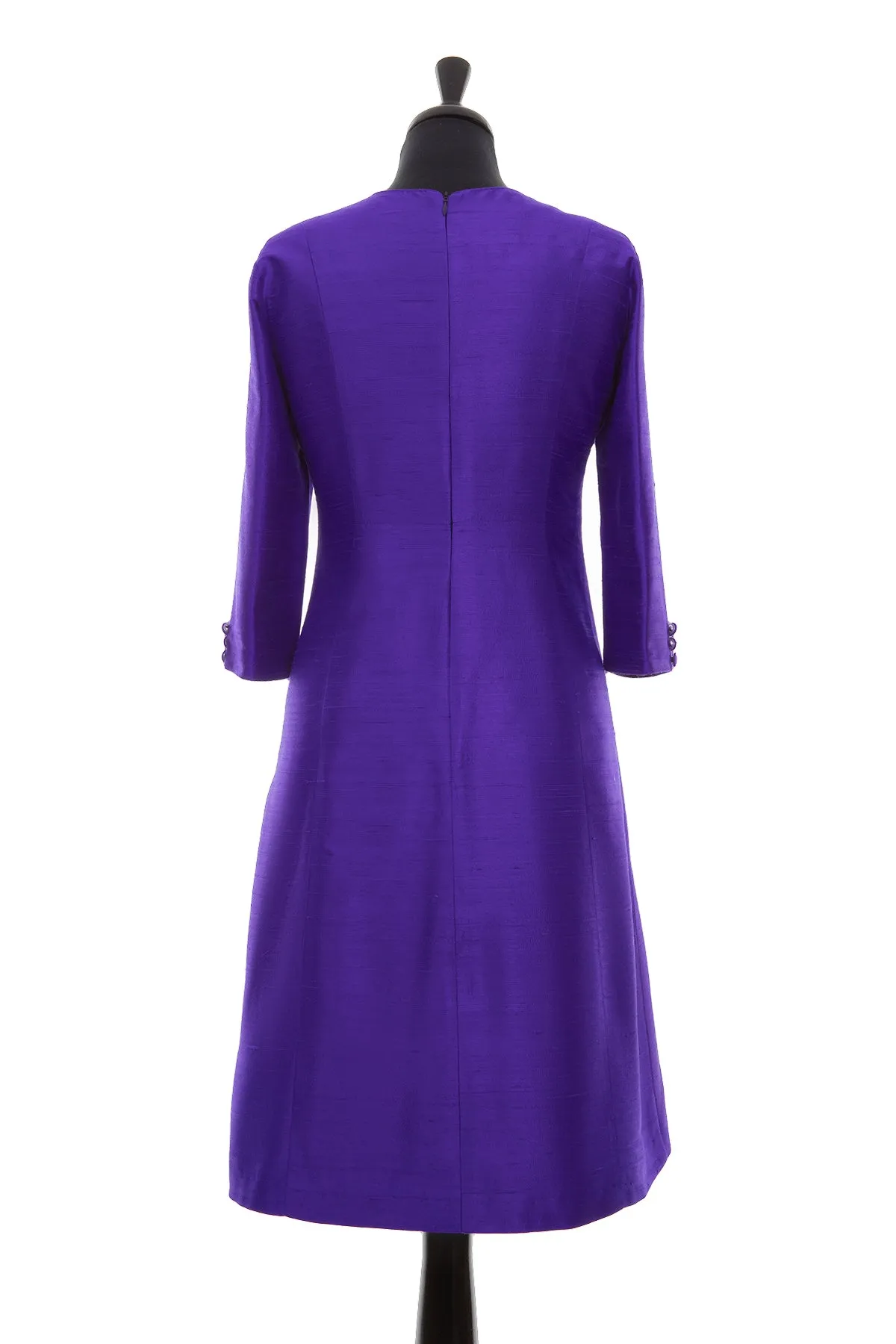 Bardot Dress in Deep Violet