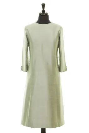 Bardot Dress in Pearl Green