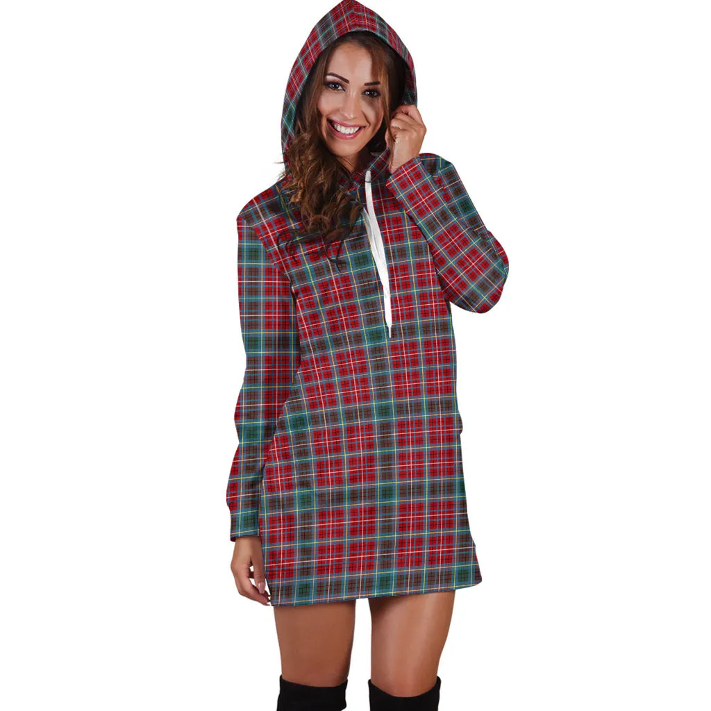 British Columbia Province Canada Tartan Hoodie Dress