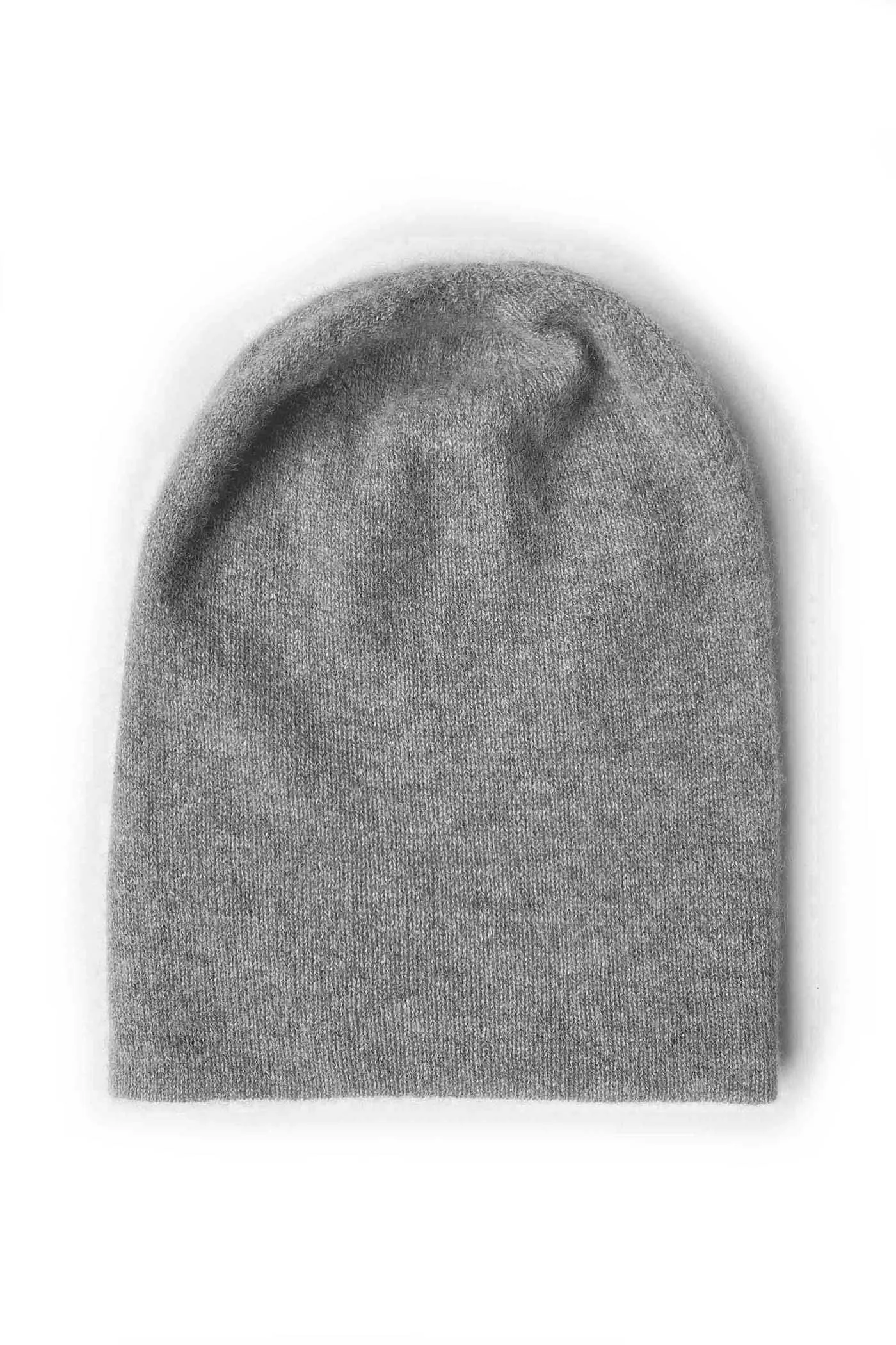 Cashmere hat and scarf set in mid grey