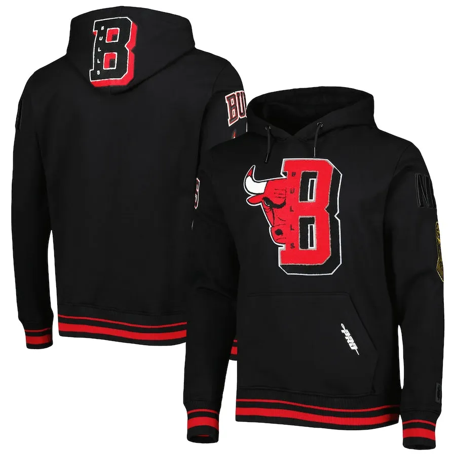 Chicago Bulls Pro Standard Mash Up Capsule Pullover Hoodie - Black