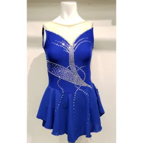 Competition Skating Dress Sleeveless Offset Back BSU20-23