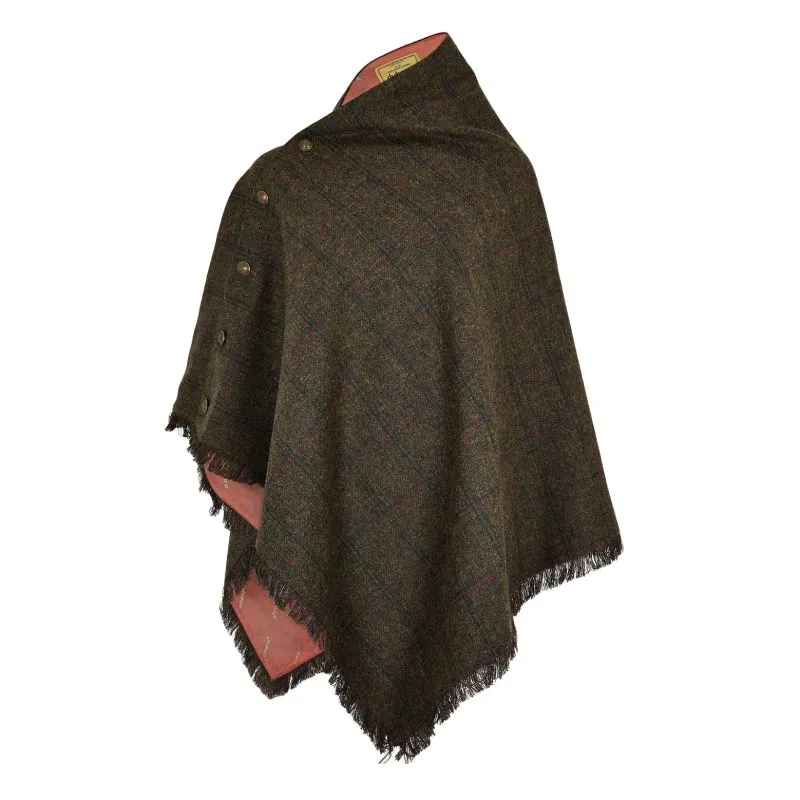 Dubarry Hazelwood Ladies Tweed Poncho - Hemlock