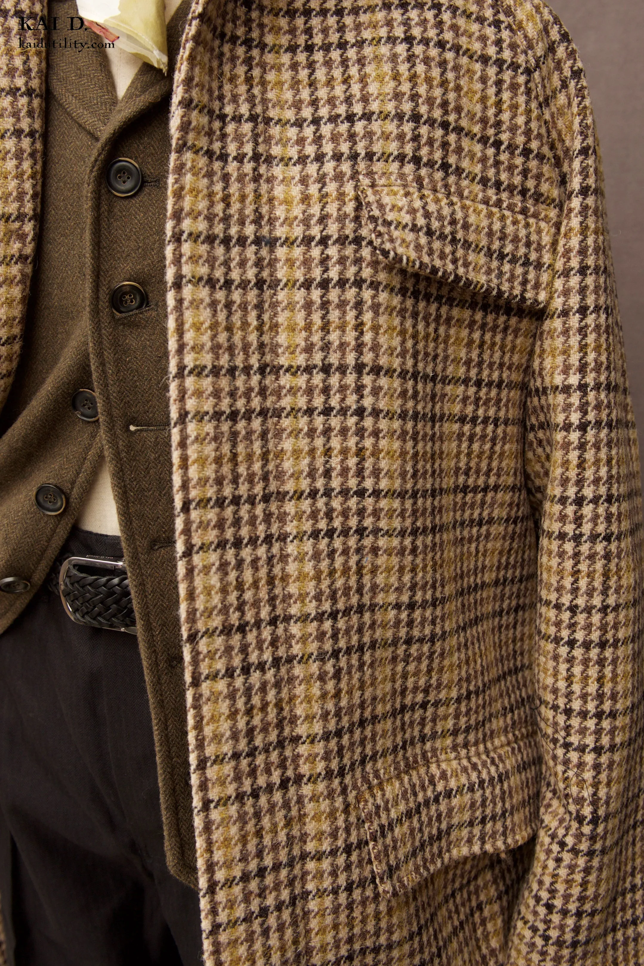 Harris Tweed Raglan Coat - Harris Tweed - 48 (NO RETURN)