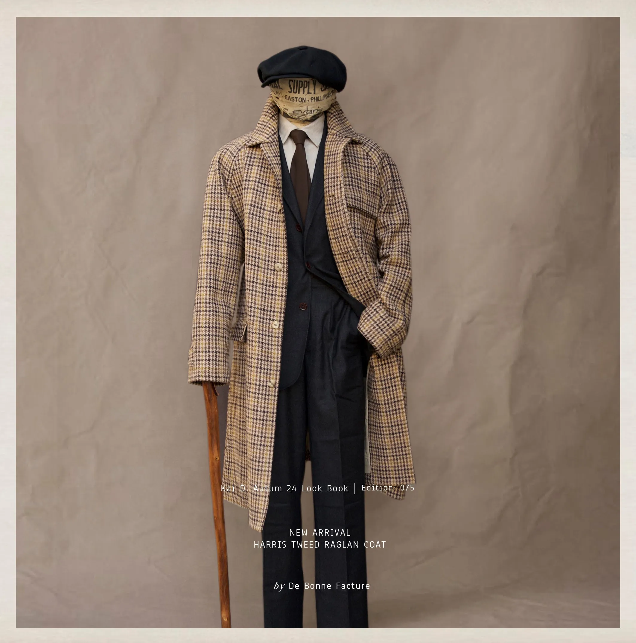 Harris Tweed Raglan Coat - Harris Tweed - 48 (NO RETURN)