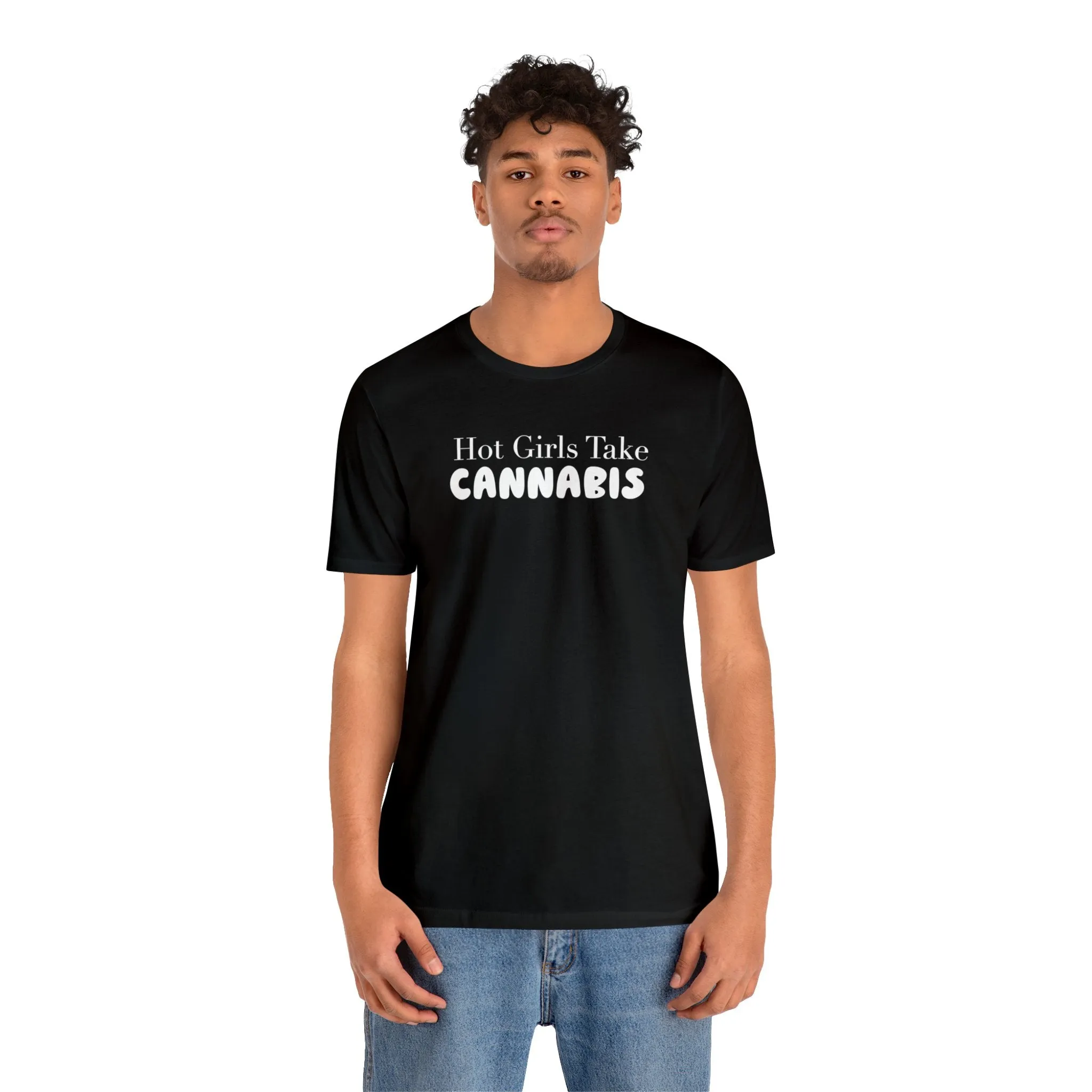 Hot Girls Take Cannabis Unisex Jersey Short Sleeve Tee