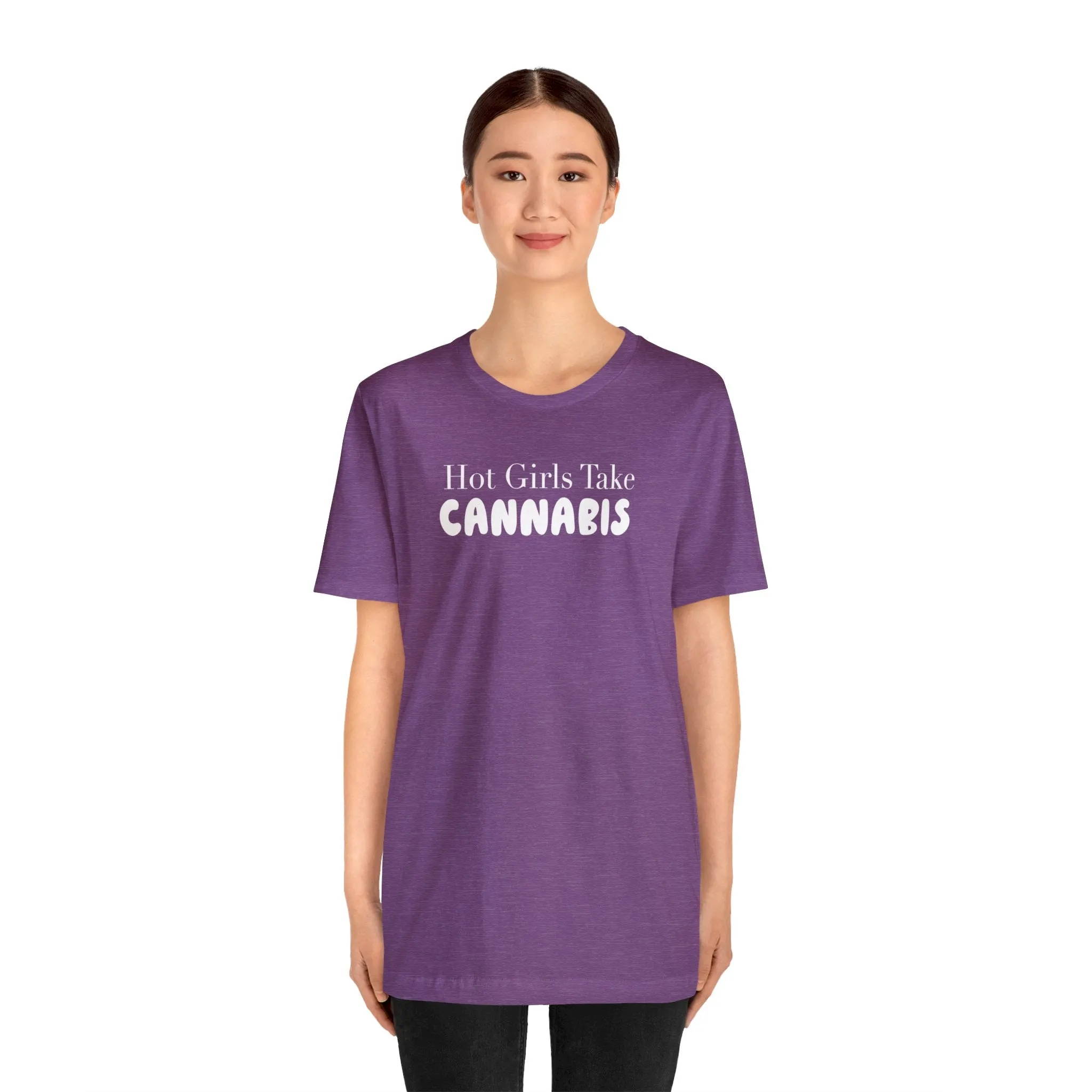 Hot Girls Take Cannabis Unisex Jersey Short Sleeve Tee