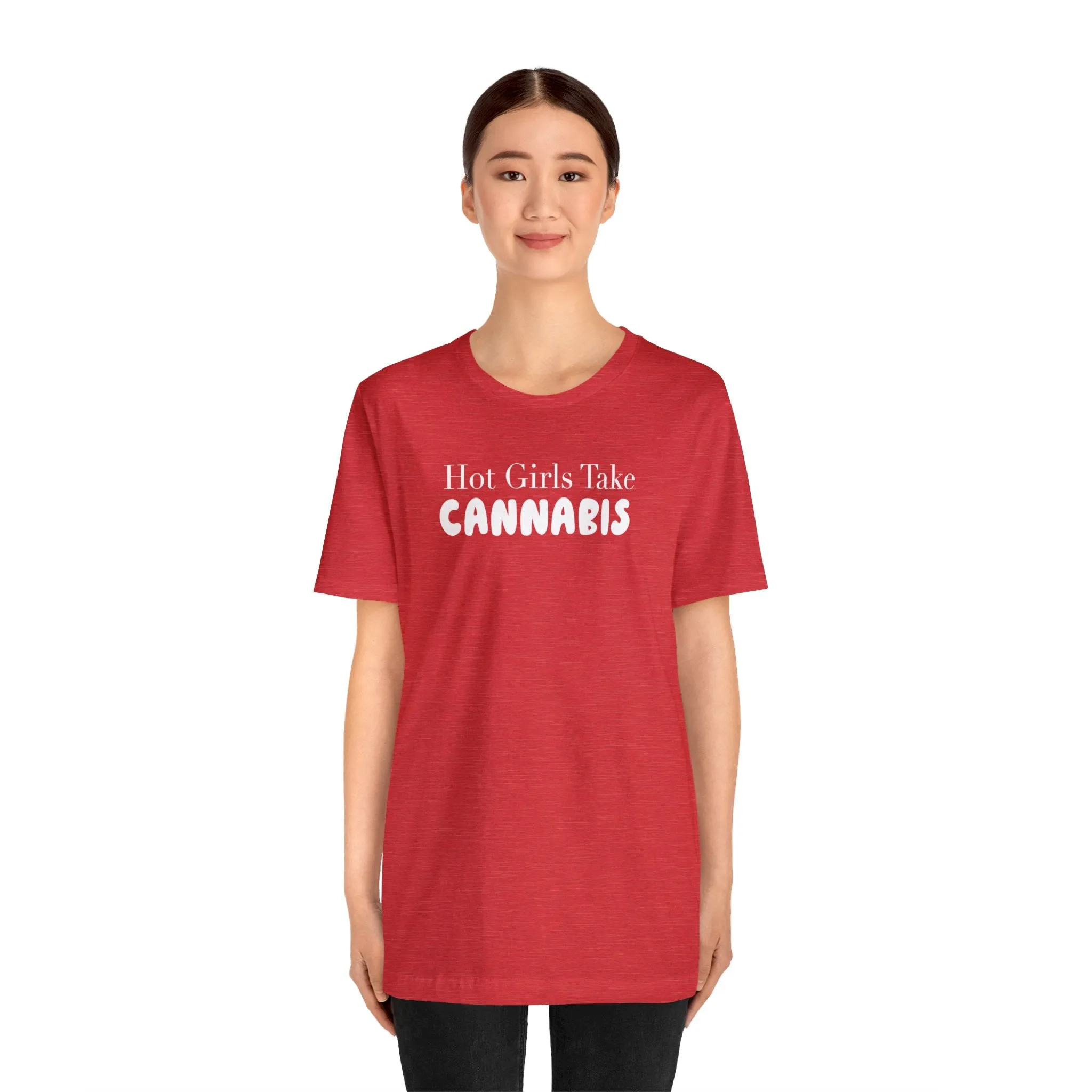 Hot Girls Take Cannabis Unisex Jersey Short Sleeve Tee