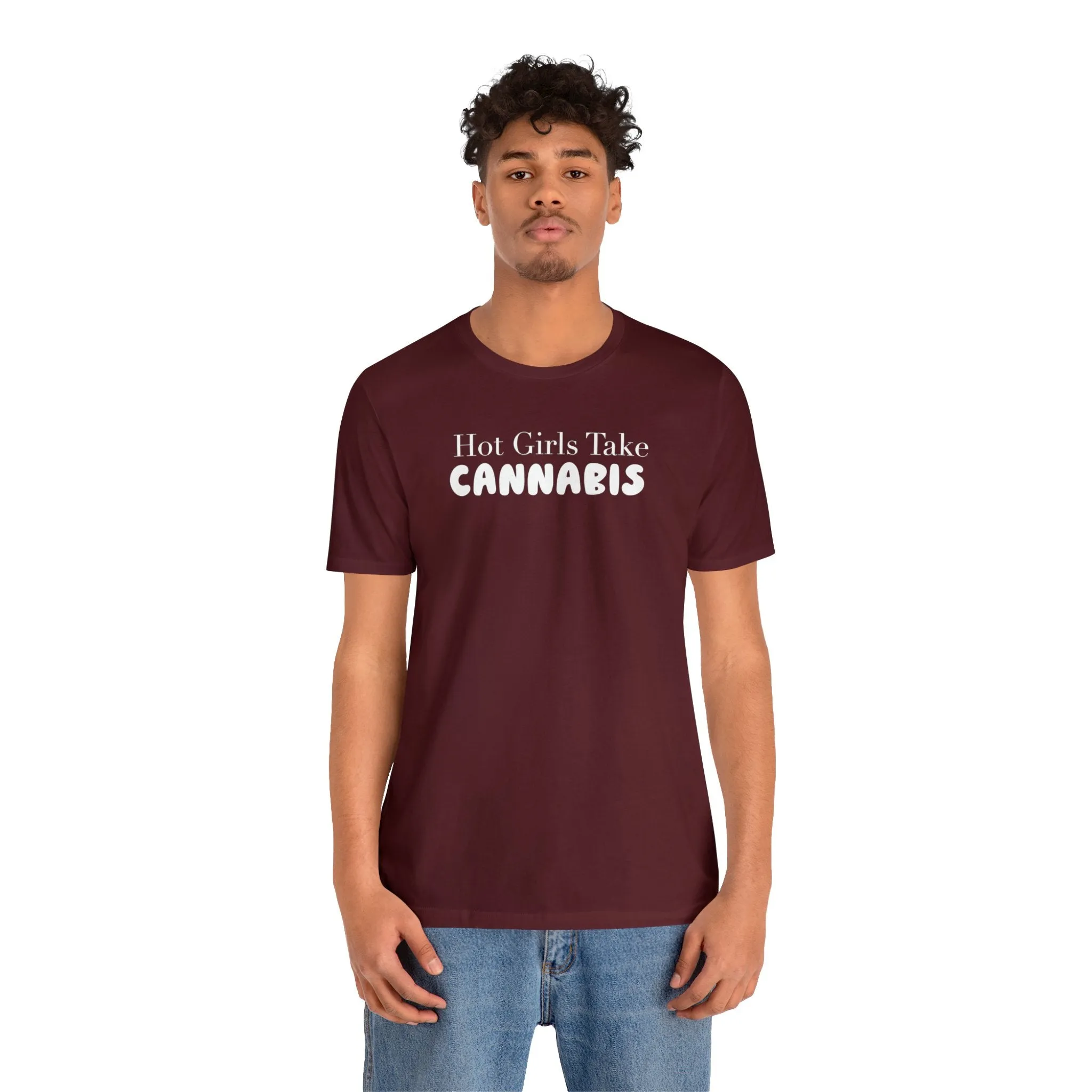 Hot Girls Take Cannabis Unisex Jersey Short Sleeve Tee