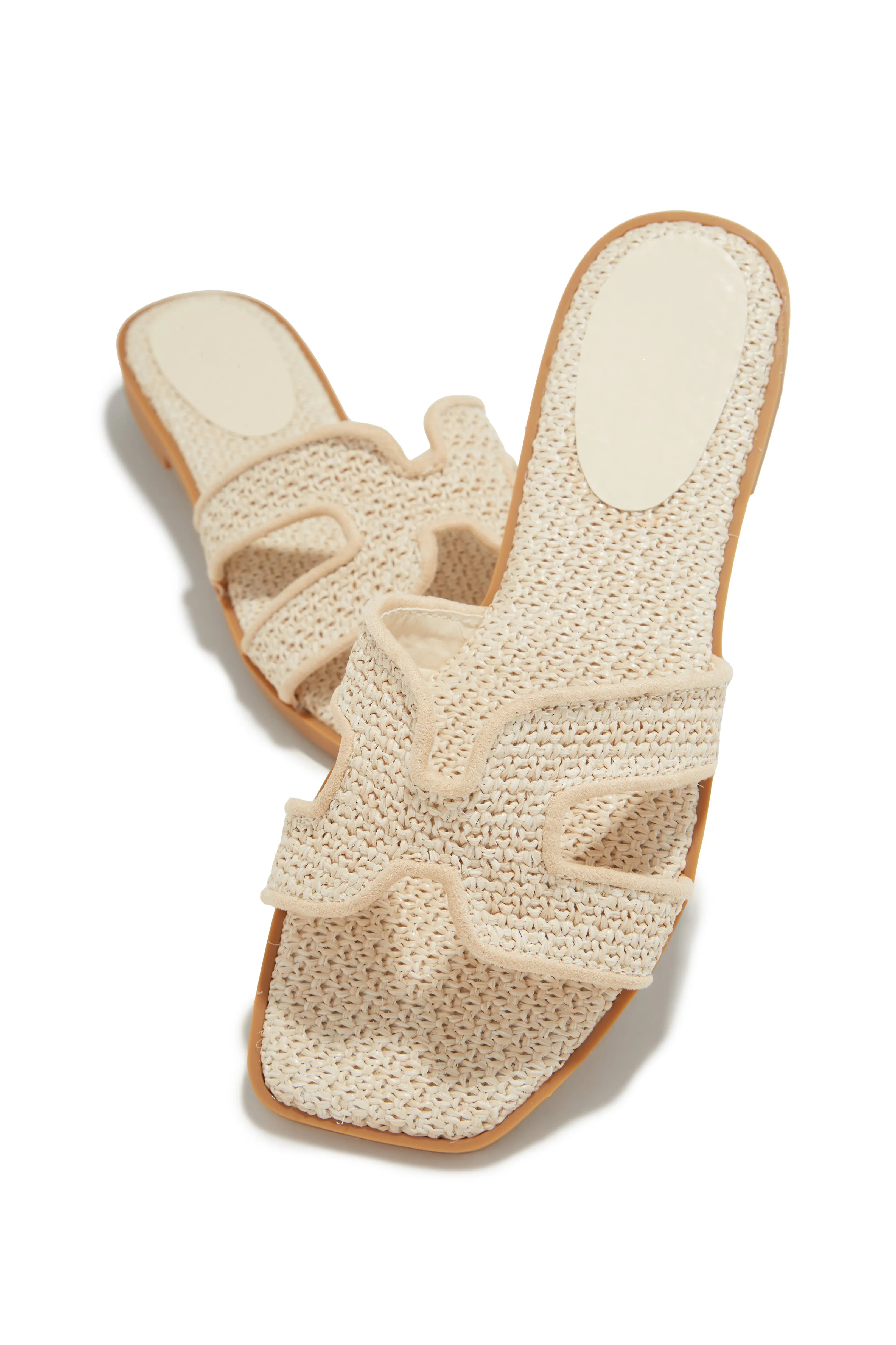 Island Getaway Slip On Sandals - Ivory