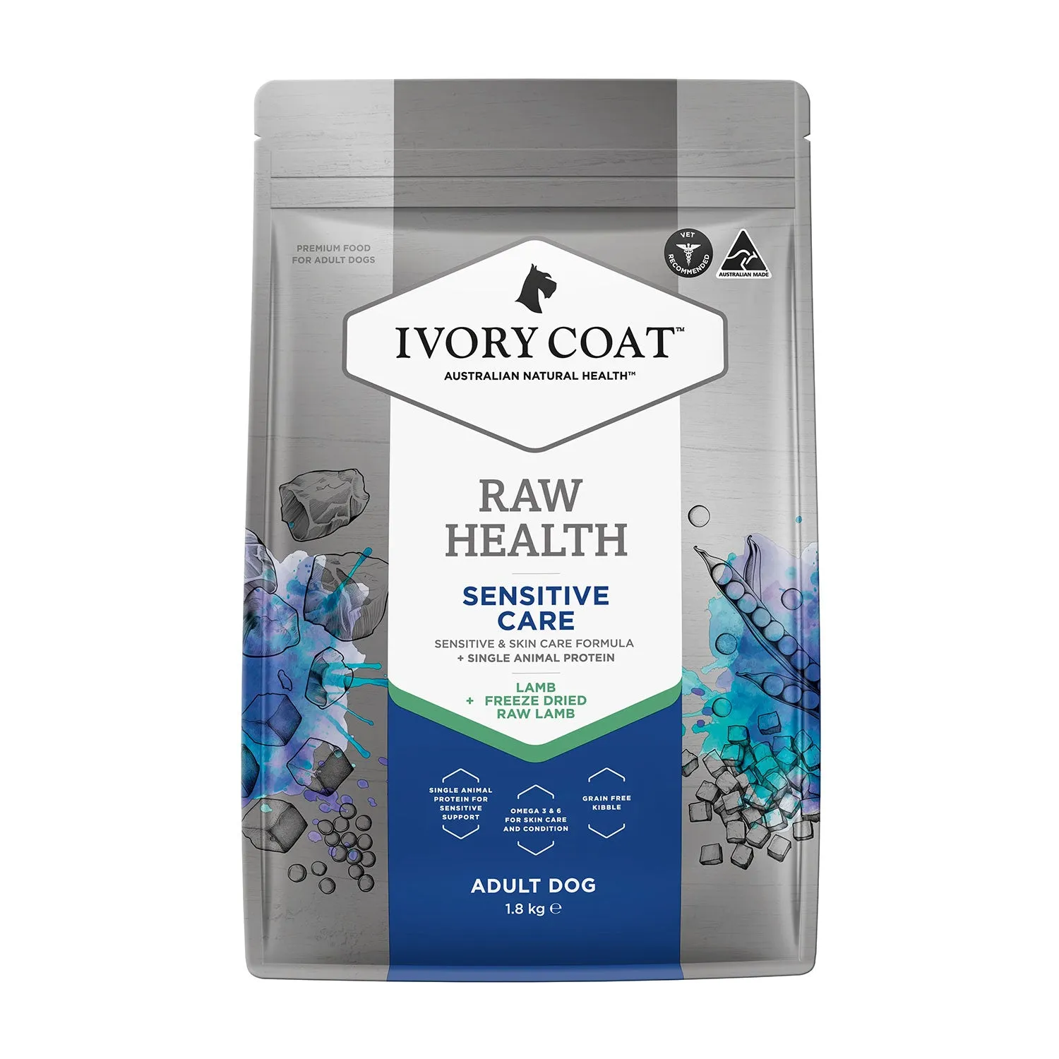 Ivory Coat Raw Health Sensitive Care Adult Dry Dog Food