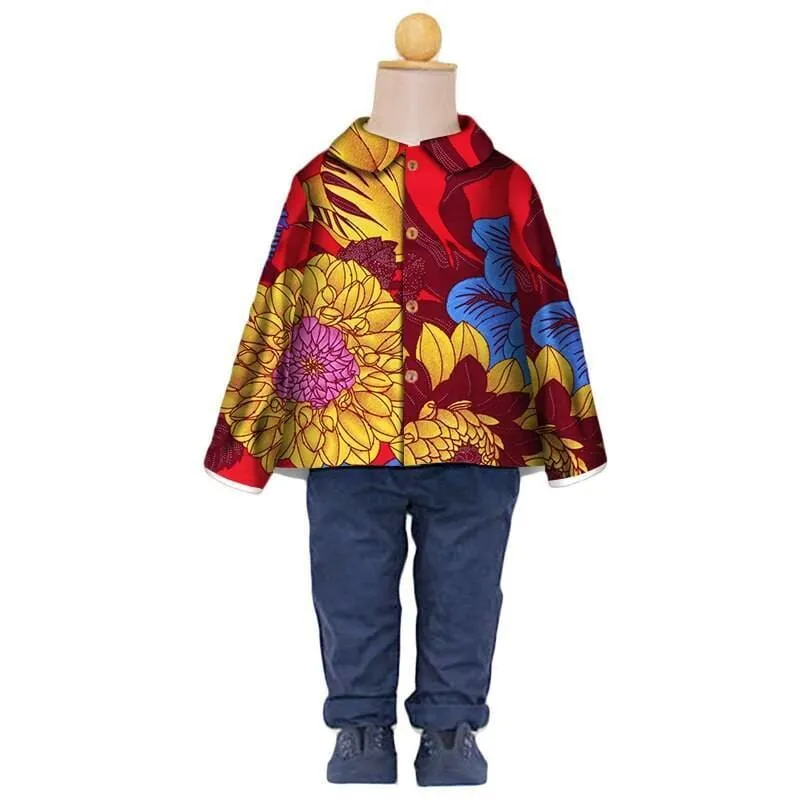 Kid's Cotton Printed Coat