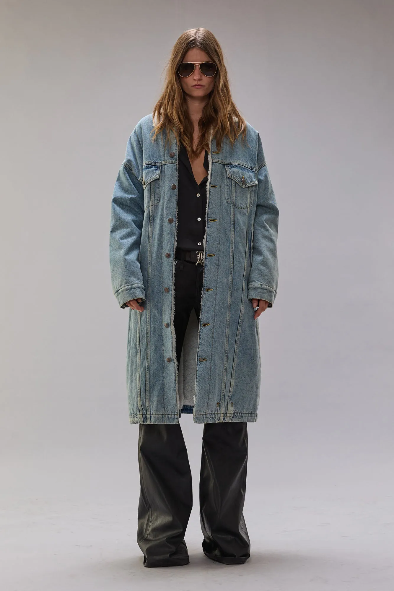 LYLE TRUCKER COAT - SLATE BLUE