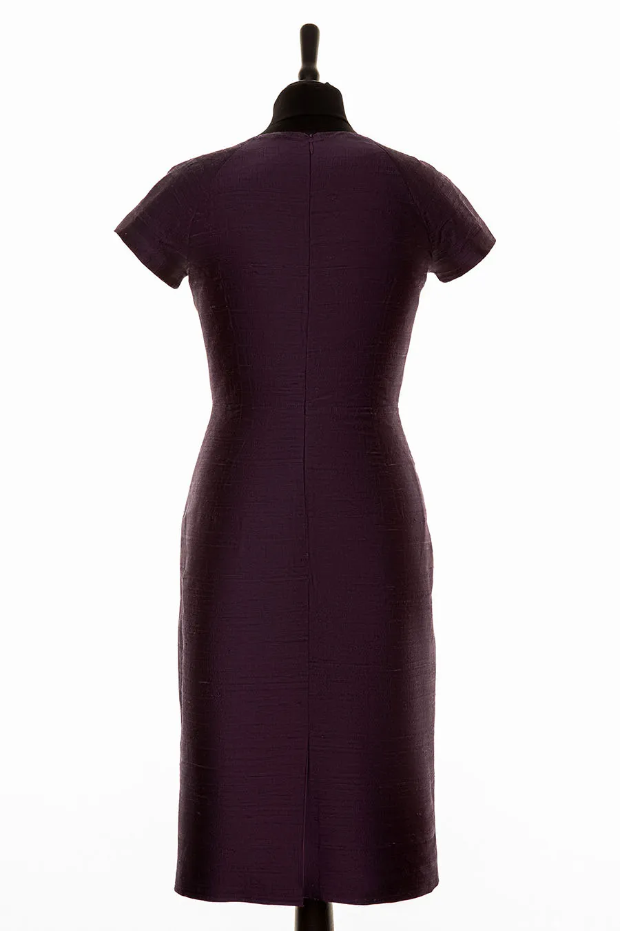 Marilyn Dress in Aubergine