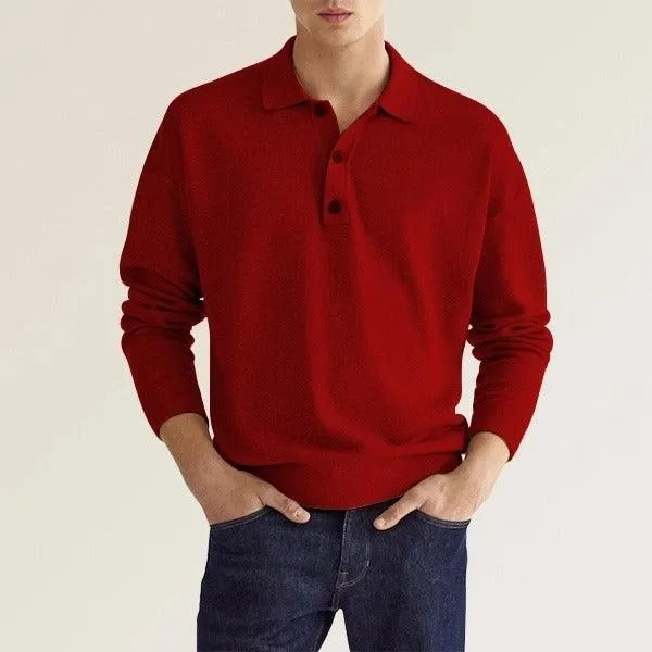 Men's Long Sleeve Polo Shirt