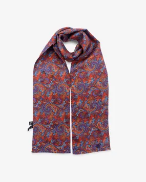 Men's Silk Paisley Scarf - The Bretton