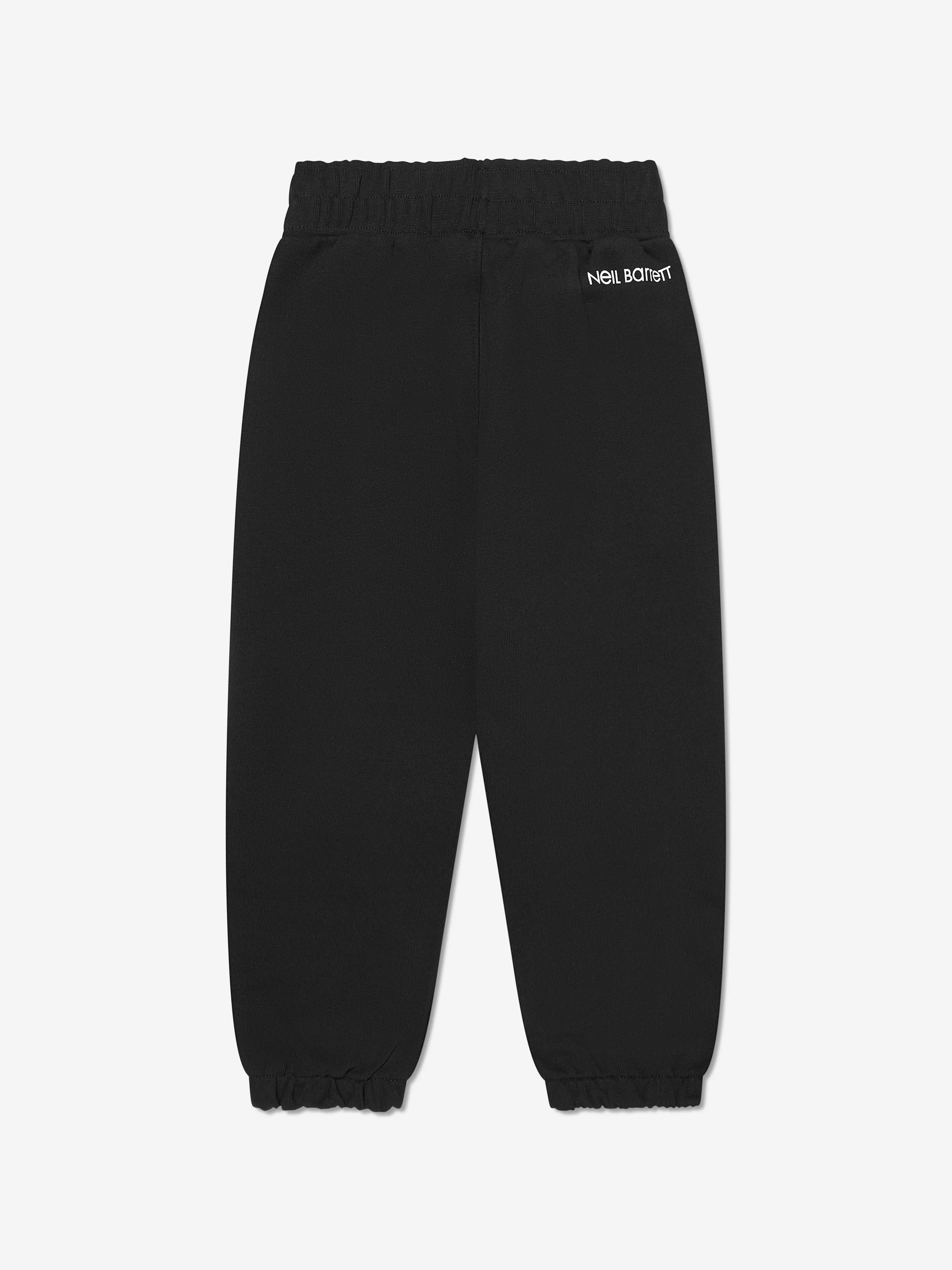 Neil Barrett Boys Thunderbolt Joggers in Black