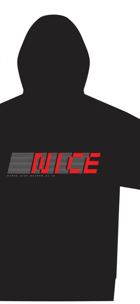 NICE CITY UNISEX LIFESTYLE HOODIE - black