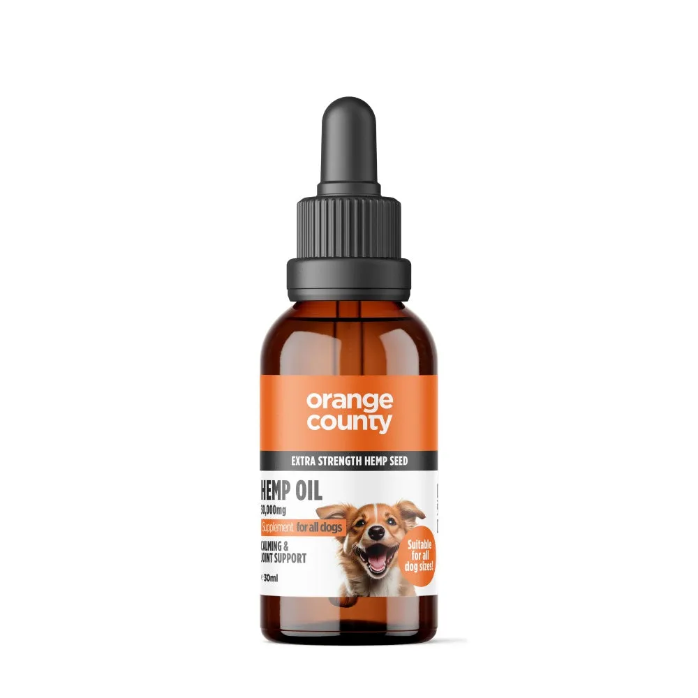 Orange County - Extra-Strength Pet Calming Hemp Seed Oil - 30,000mg