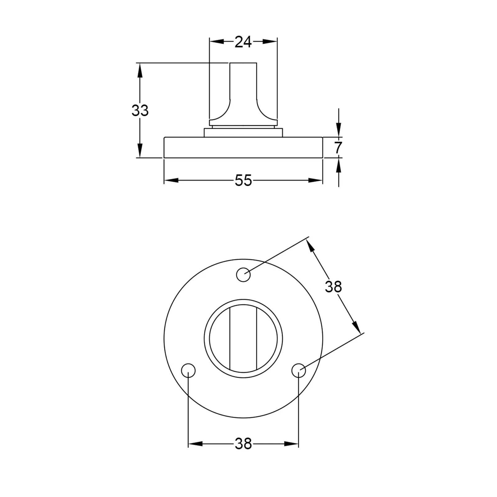 Pewter Round Turn & Release