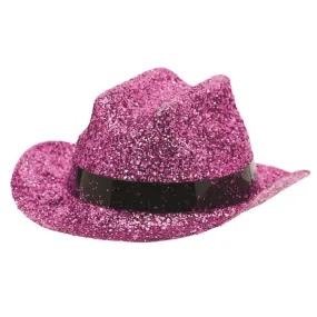 Pink Mini Glitter Cowboy Hat