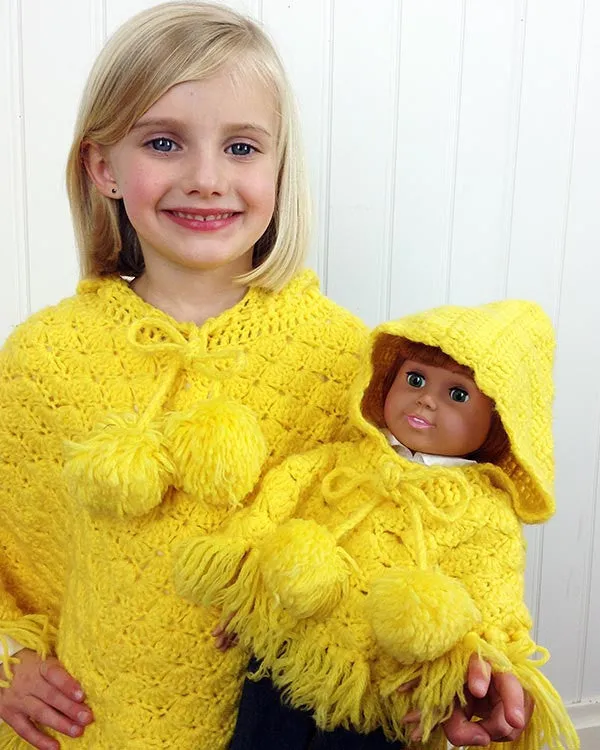 Puff Shell Poncho Crochet Pattern