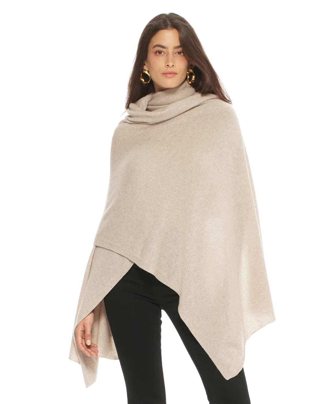 Pure Cashmere Maxi Wrap Beige