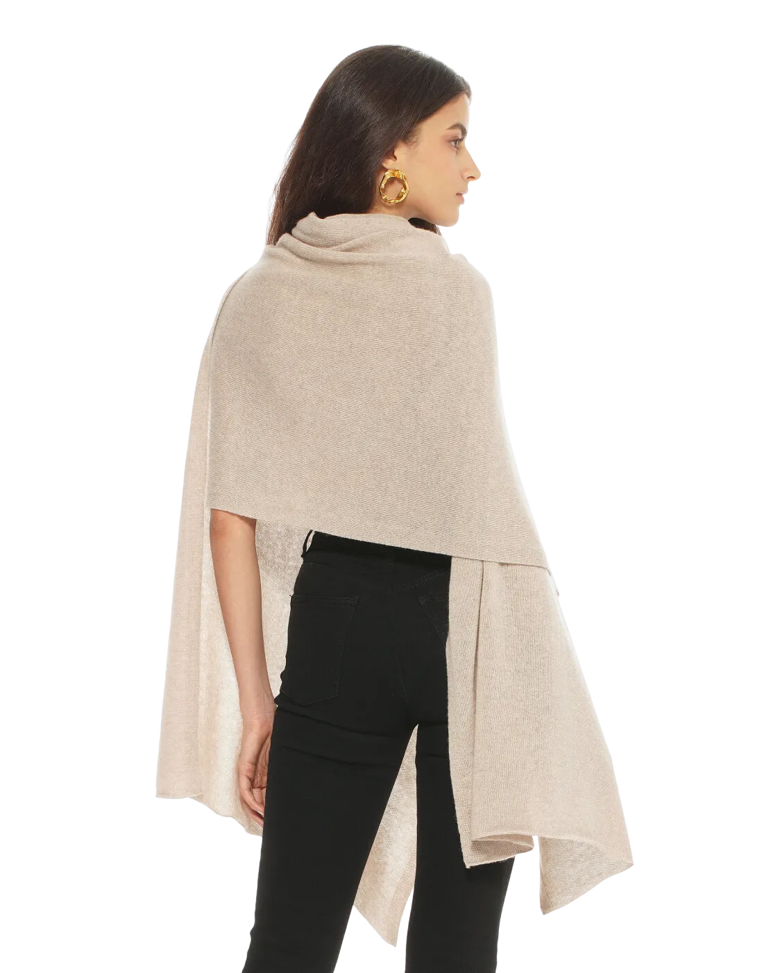 Pure Cashmere Maxi Wrap Beige