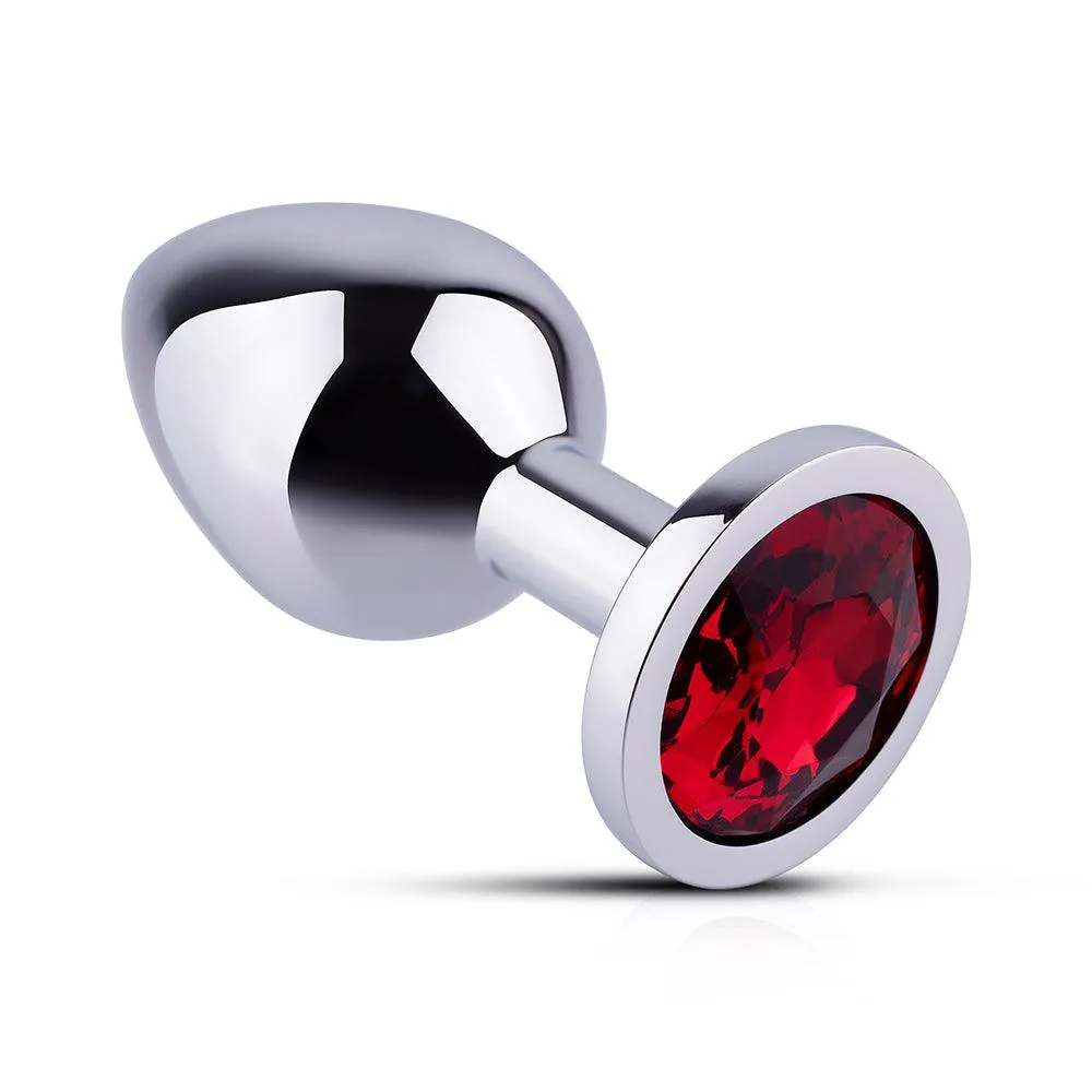 Red Gem Metal Butt Plug