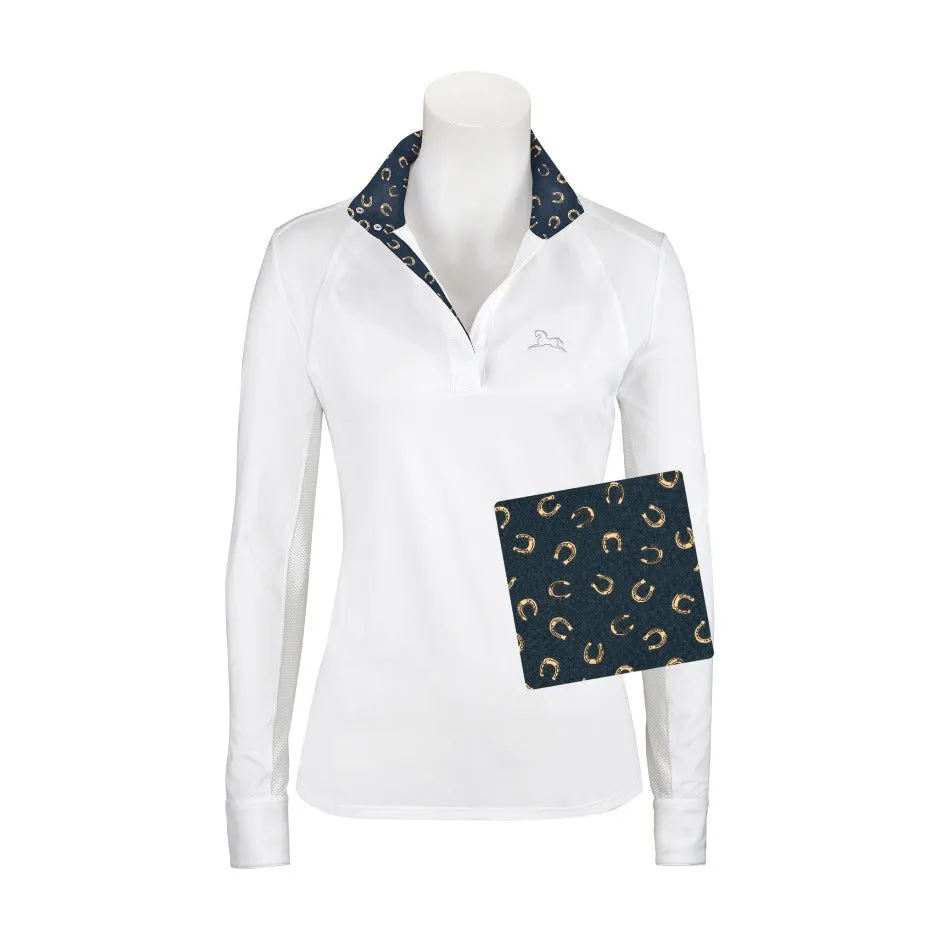 RJ Classics Ladies Maddie Show Shirt - Horseshoes