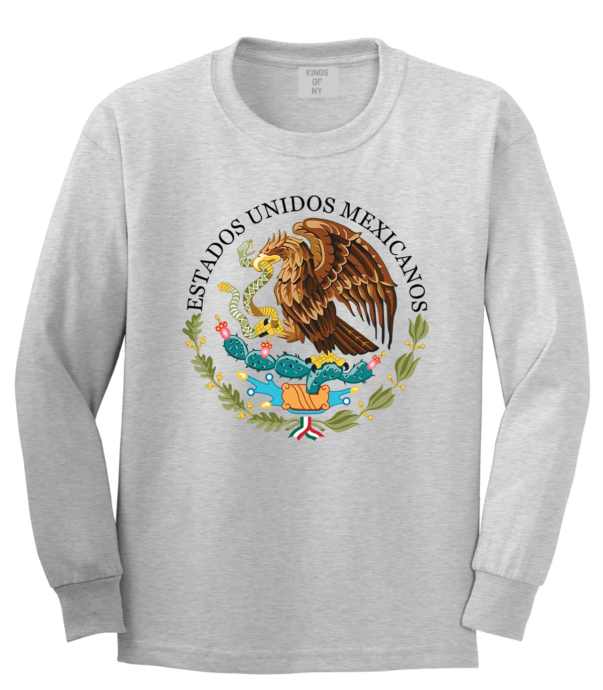 Seal of the Government of Mexico Mens Long Sleeve T-Shirt