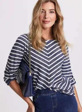 Stripe Knit Top