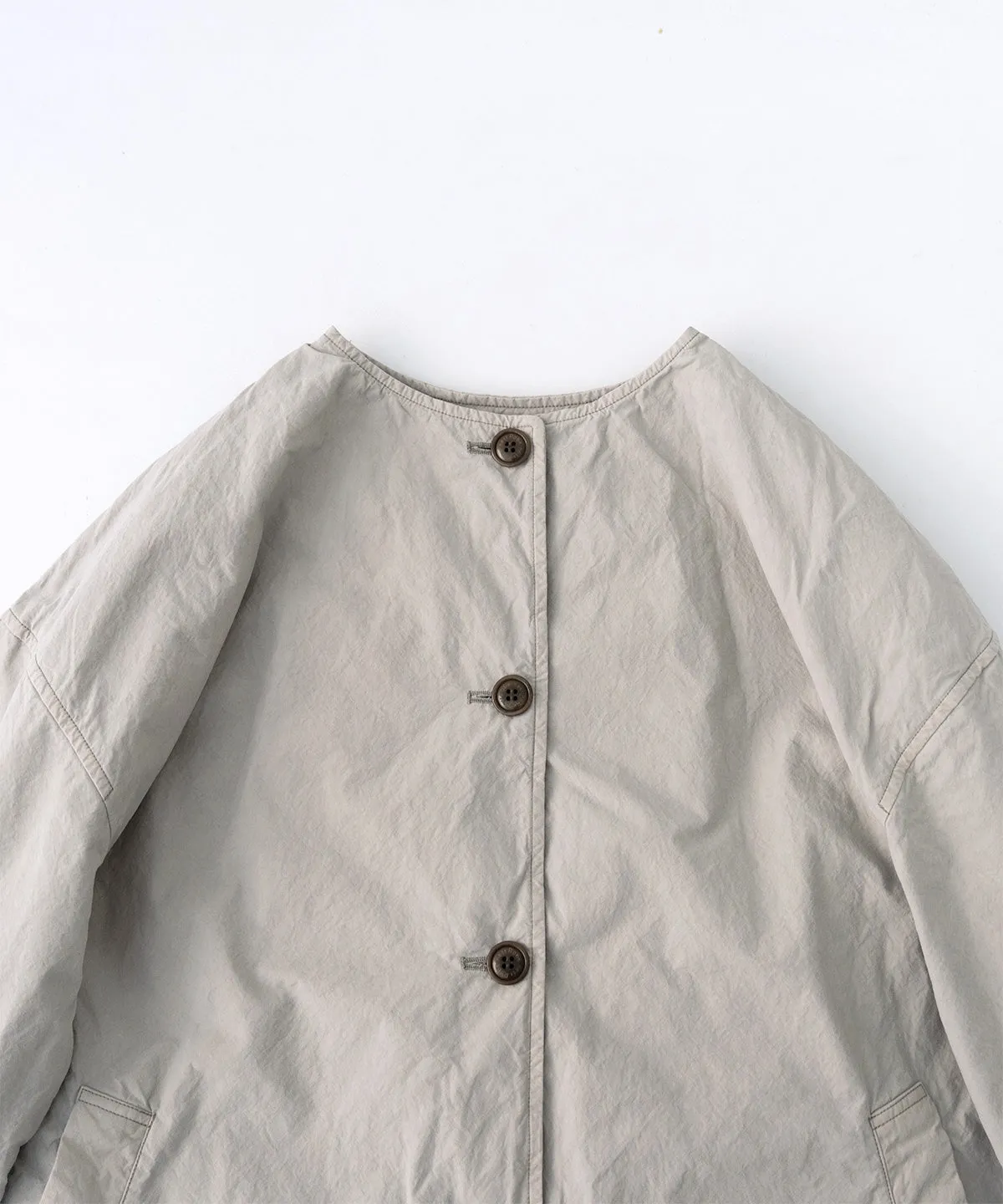 Supima Cotton Collarless Coat