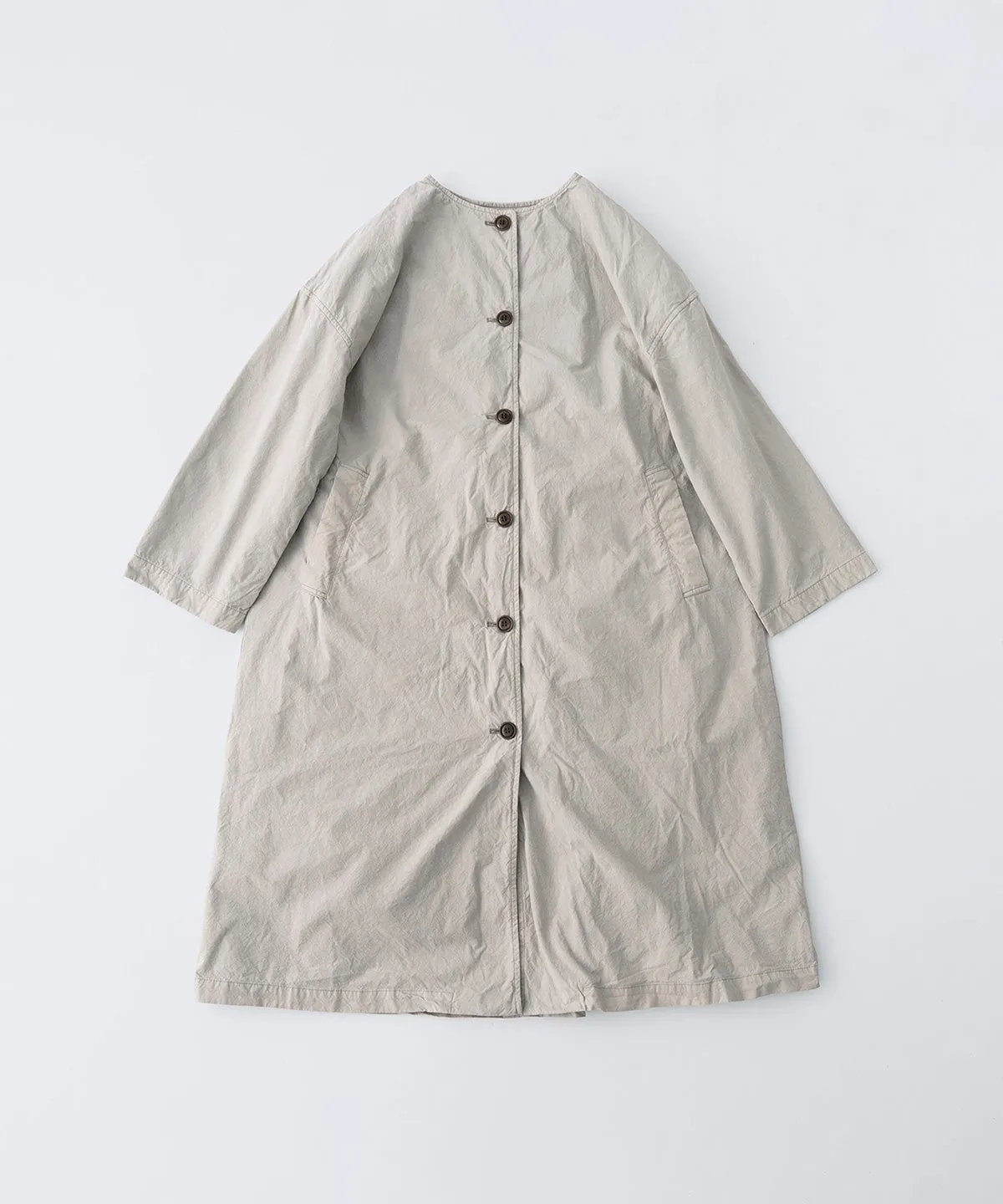 Supima Cotton Collarless Coat