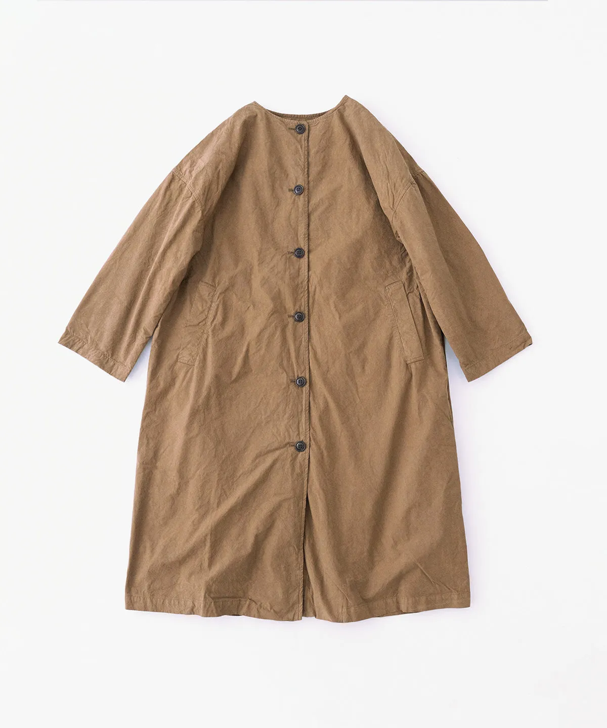 Supima Cotton Collarless Coat