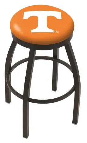 Tennessee Volunteers HBS Black Swivel Bar Stool with Orange Cushion