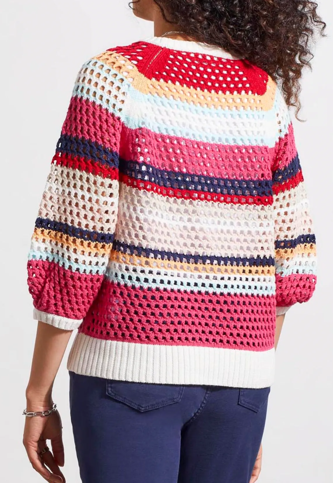 Tribal Striped Knit Sweater