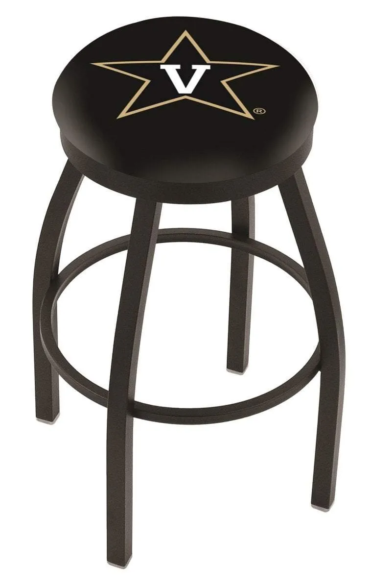 Vanderbilt Commodores HBS Black Swivel Bar Stool with Cushion