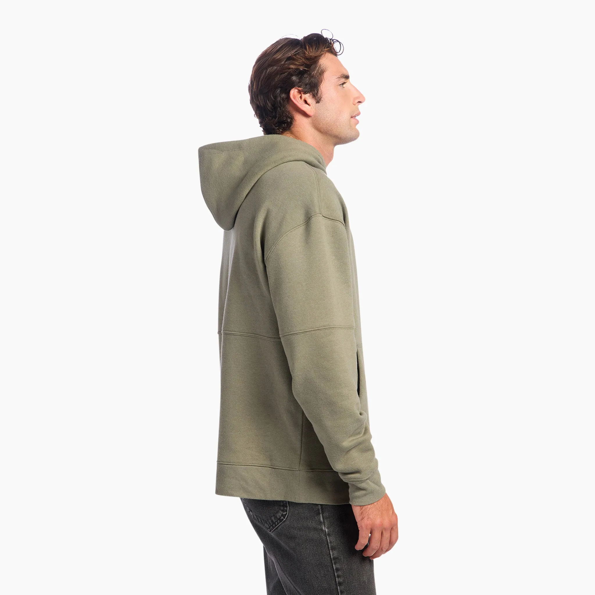 Vintage Fleece Men's Hoodie | Olive