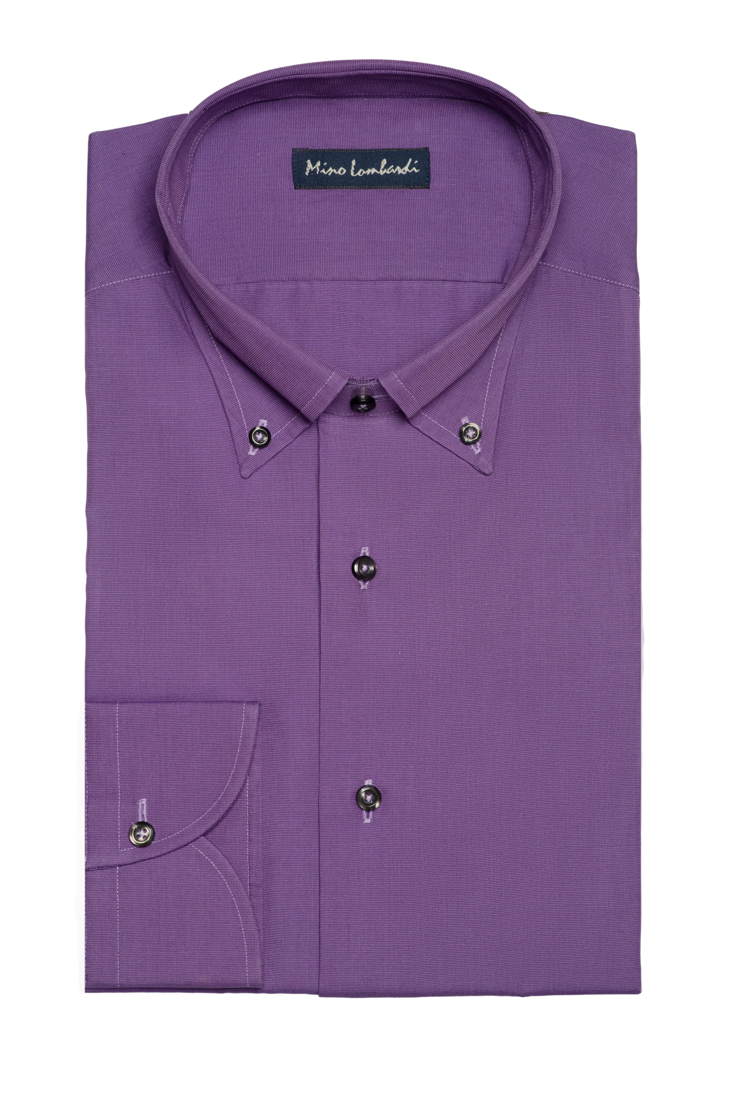 Violet Botton Down Cotton Shirt