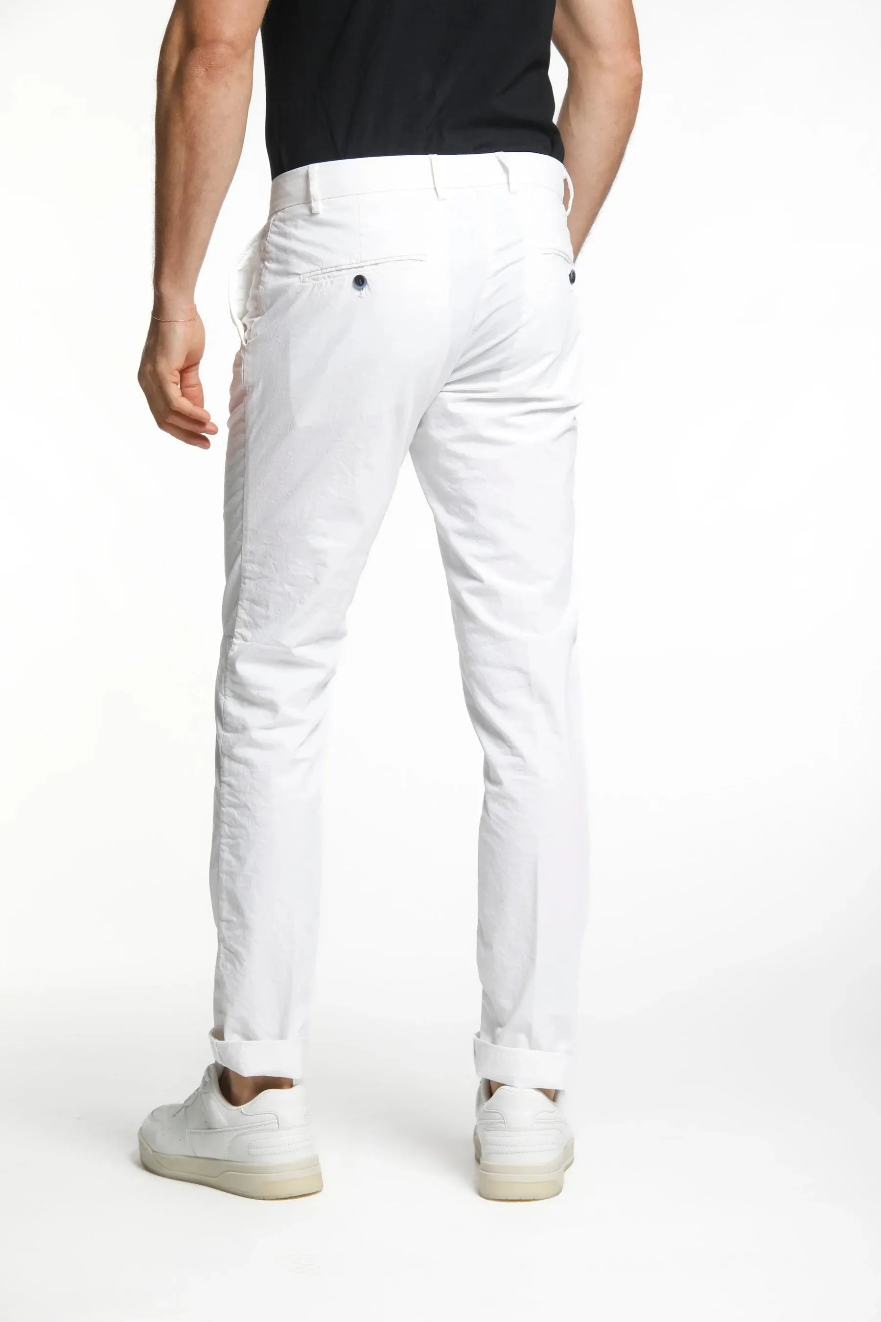 White Chino Gaberdine Stretch - Mason's